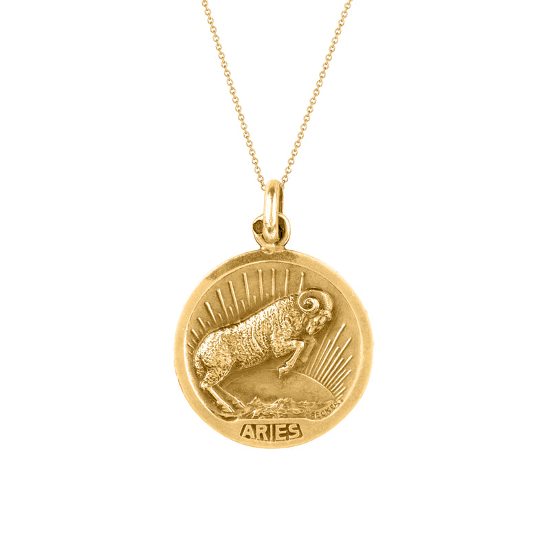 Round Aries Protection Medal