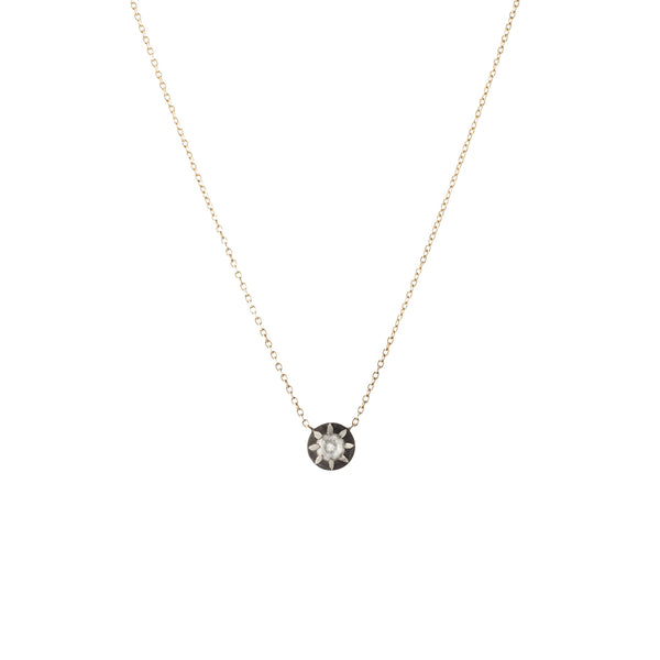 Foiled Rosecut Diamond Necklace