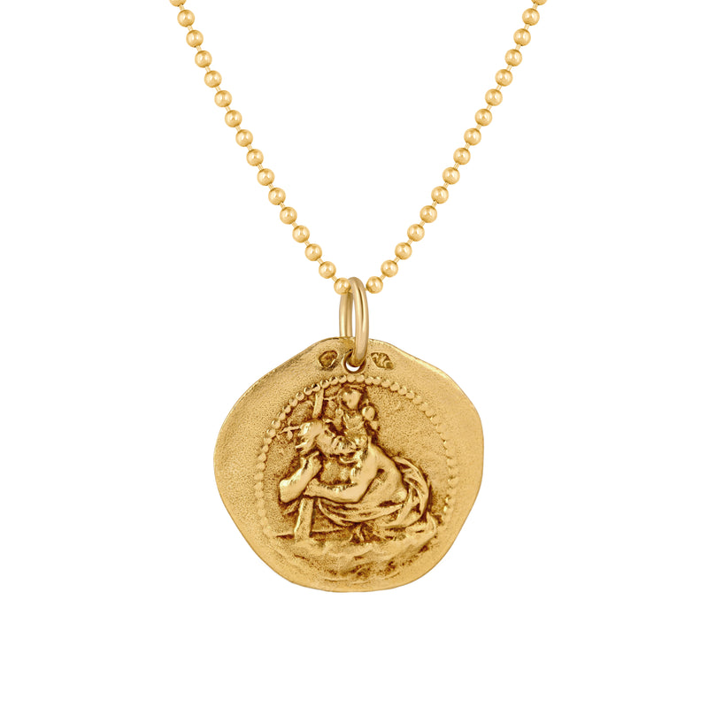 9ct Gold 12mm St. Christopher Medallion Pendant | Goldmark (AU)