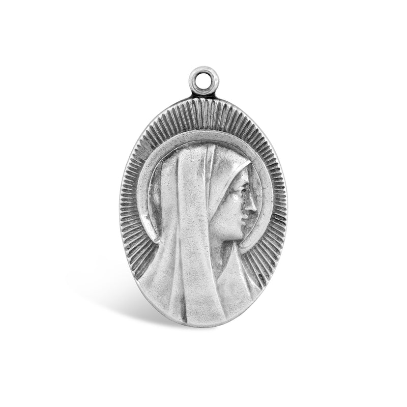 Radial Virgin Mary Protection Medal
