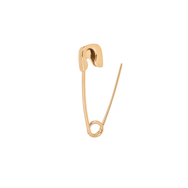 Contessa Di Capri 18k Gold Over Silver Cubic Zirconia Safety Pin Earrings
