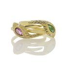 Entwined Double Snake Ring