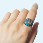 Victorian Turquoise Dome Ring